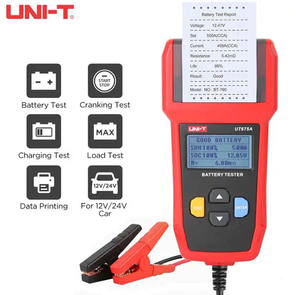 UT675A Battery Tester_result