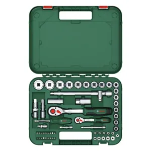 BOSCH PRO Socket & Ratchet Set | طقم راشيت ولقم بوش 57 قطعة