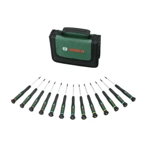 BOSCH Precision Screwdriver Set | طقم مفكات دقيقة بوش 13 قطعة