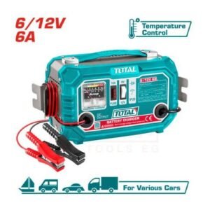 TOTAL 12V 6A Battery Charger | شاحن بطاريات السيارات 12 فولت