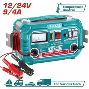 TOTAL Heavy Duty Battery Charger | شاحن بطاريات السيارات والنقل 12 و 24 فولت