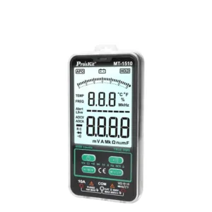 Pro'skit Pocket 600v True RMS - ملتيميتر تايواني لقياس التردد والمكثفات والدايود والحرارة
