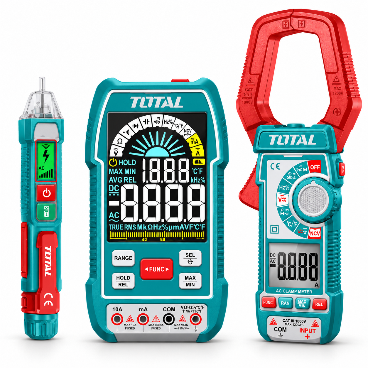 Teal and Red Electrical Testing Kit
